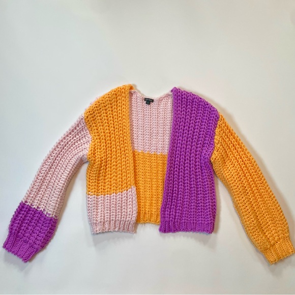 Chunky Colorblocked Cardigan - Picture 2 of 4